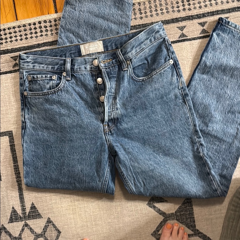 Everlane straight leg low rise jeans